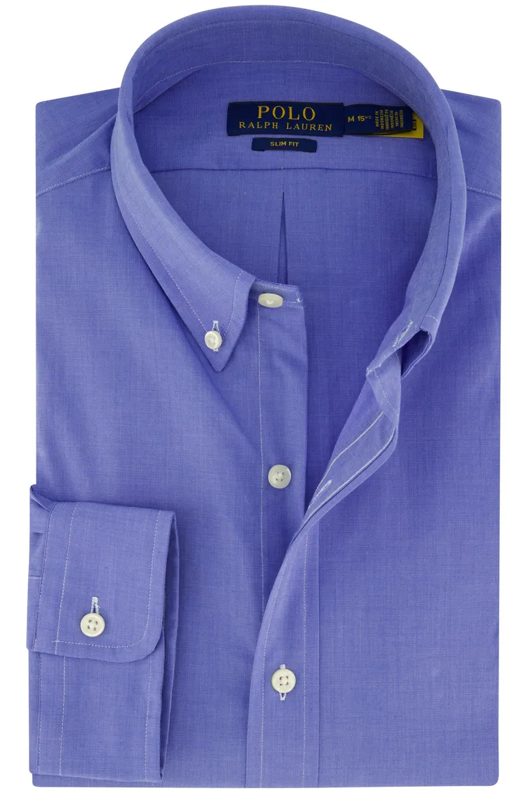 Polo Ralph Lauren overhemd slim fit blauw katoen