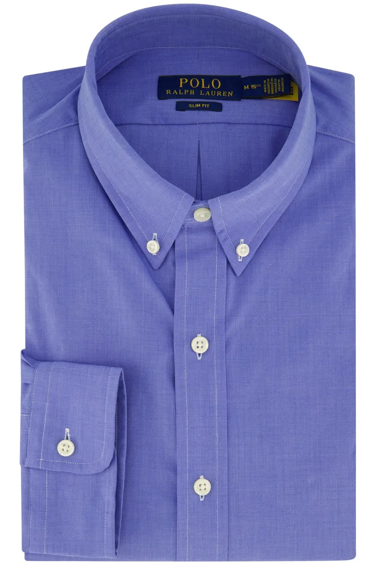 Polo Ralph Lauren overhemd blauw slim fit