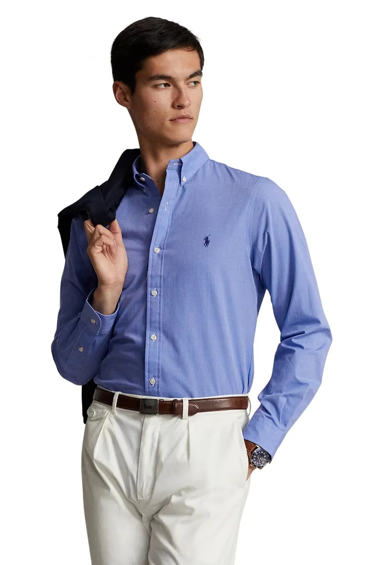Polo Ralph Lauren overhemd blauw slim fit
