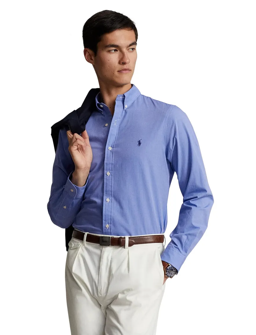 Polo Ralph Lauren overhemd blauw slim fit