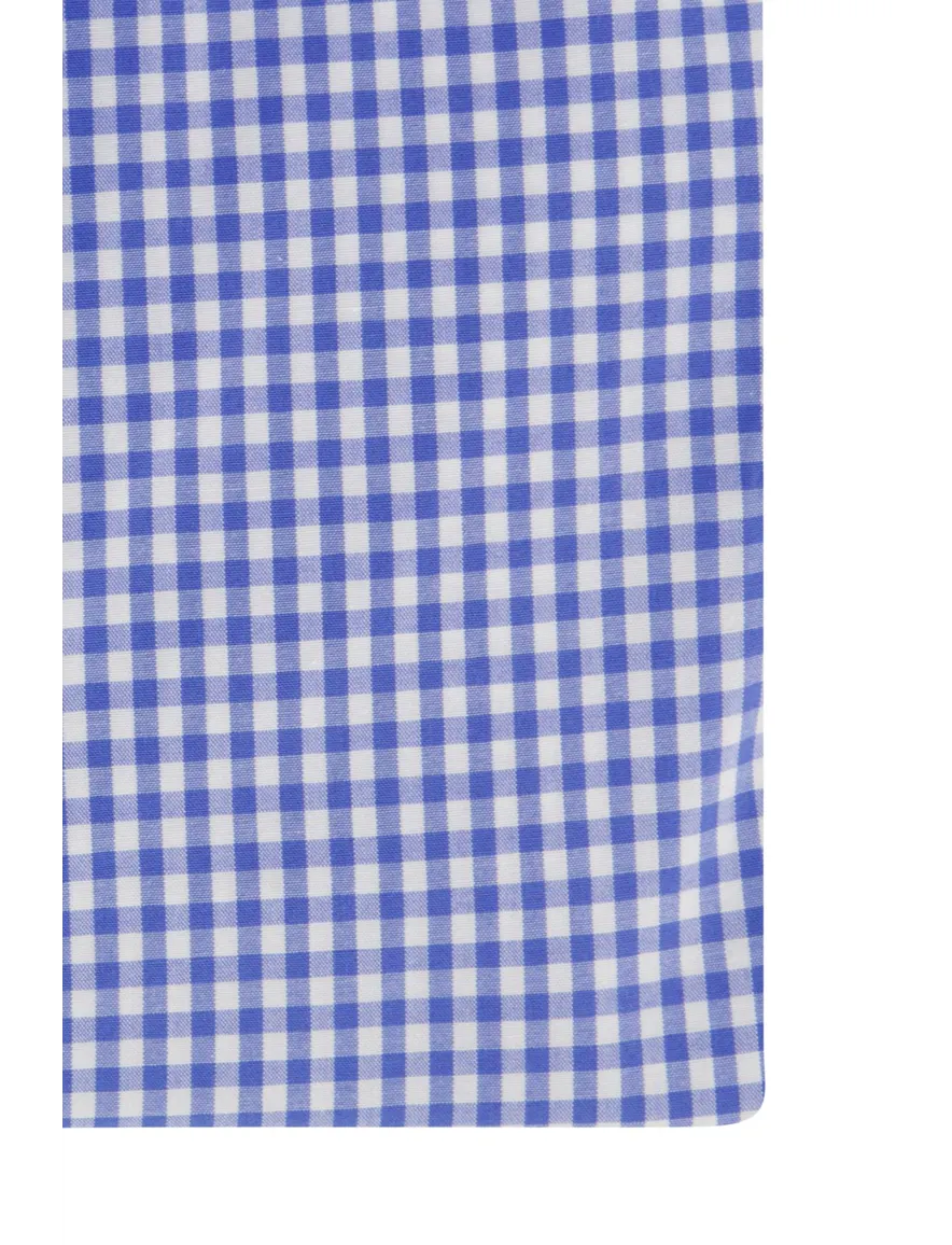 Polo Ralph Lauren blauw geruit slim fit katoenen overhemd
