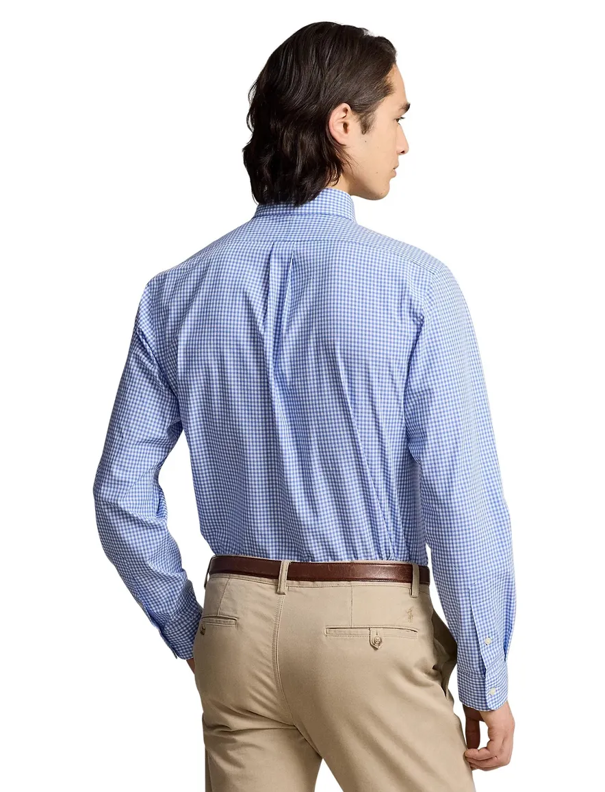 Polo Ralph Lauren blauw geruit slim fit katoenen overhemd