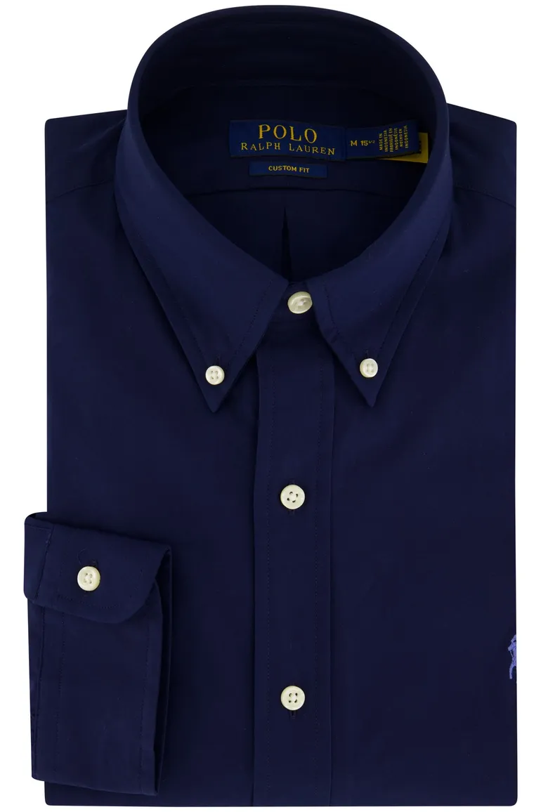 Polo Ralph Lauren overhemd navy custom fit