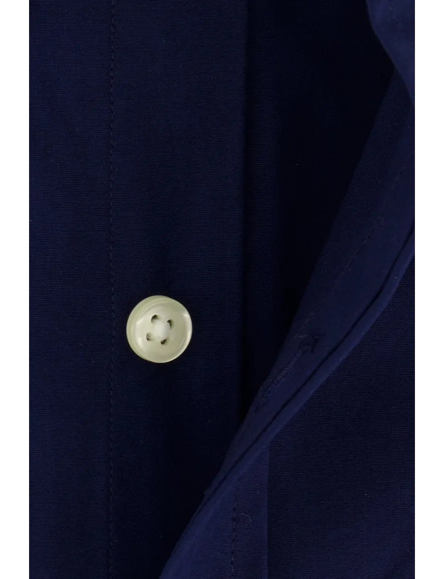 Polo Ralph Lauren casual overhemd normale fit donkerblauw effen katoen