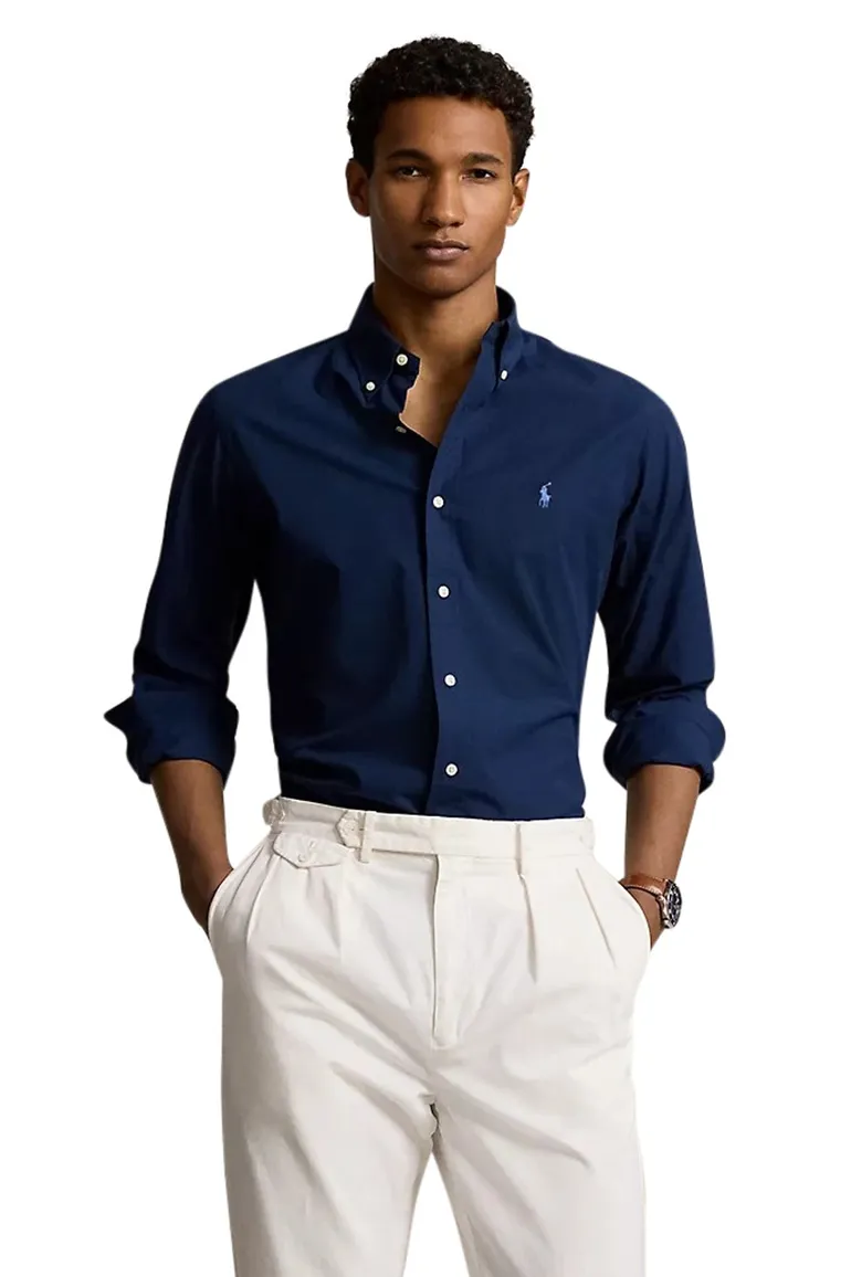 Polo Ralph Lauren overhemd navy custom fit