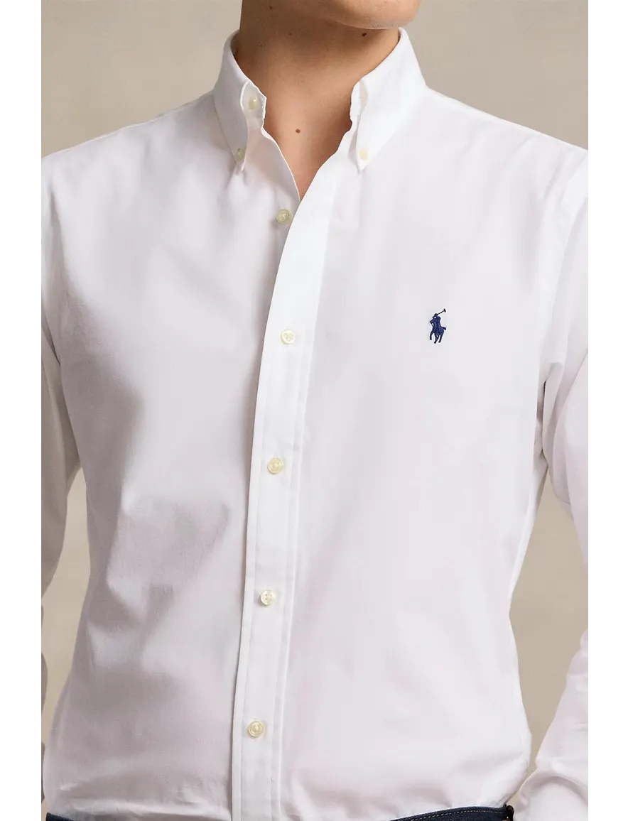 Polo Ralph Lauren overhemd wit custom fit