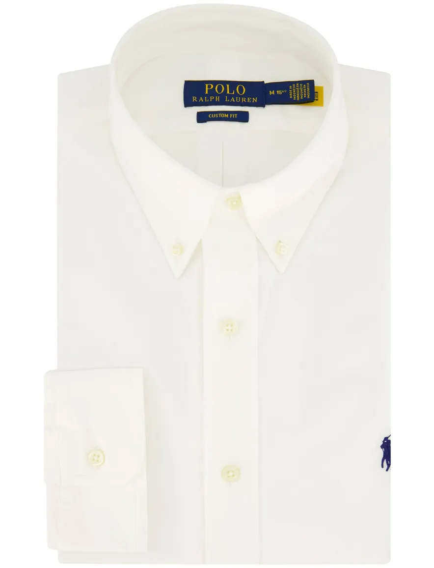 Polo Ralph Lauren overhemd wit custom fit