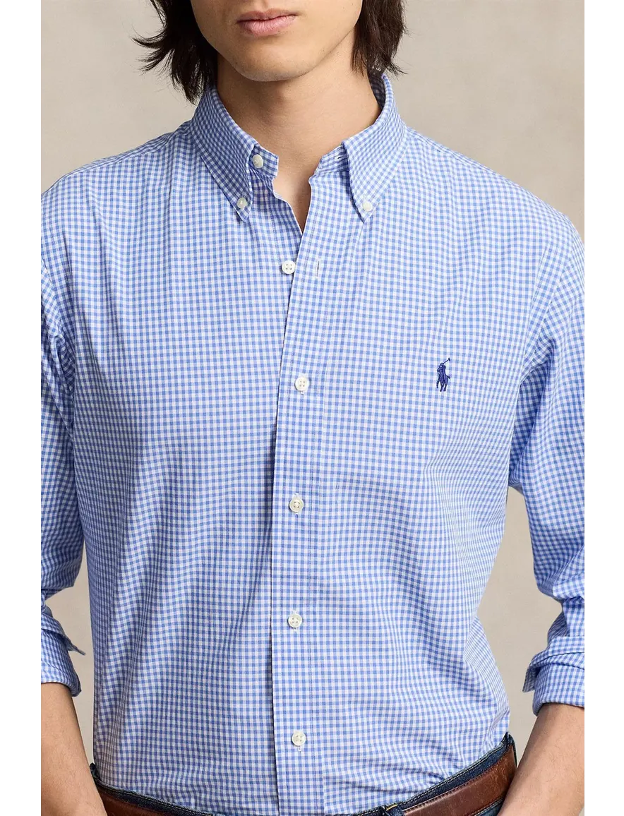 Polo Ralph Lauren casual overhemd normale fit blauw geruit katoen