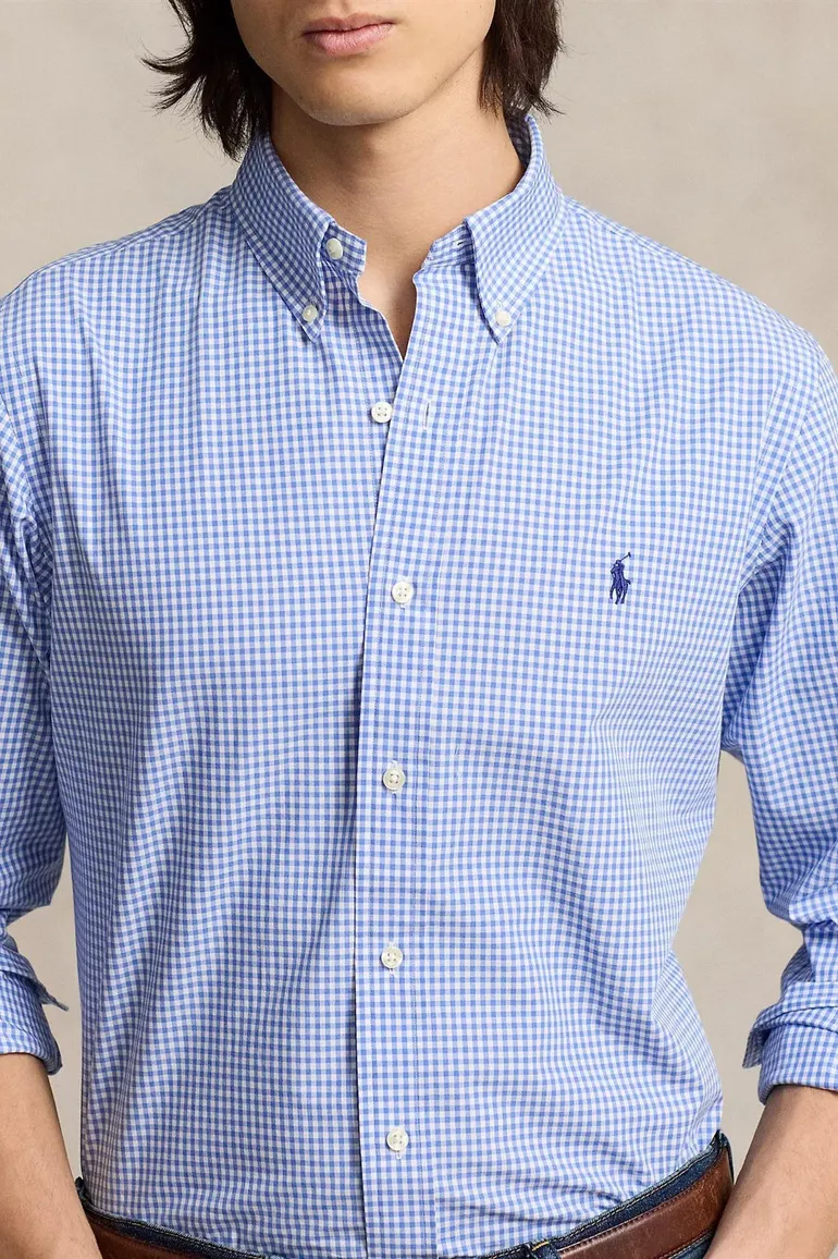 Polo Ralph Lauren overhemd blauw custom fit