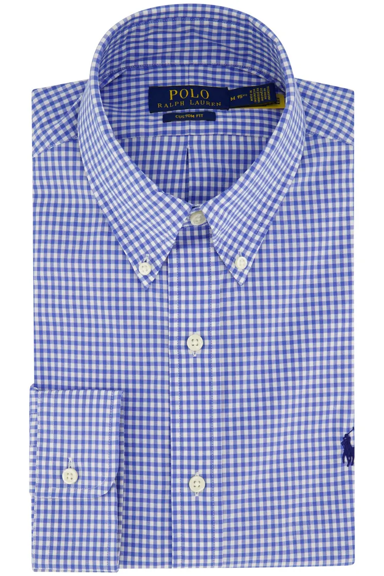 Polo Ralph Lauren overhemd blauw custom fit