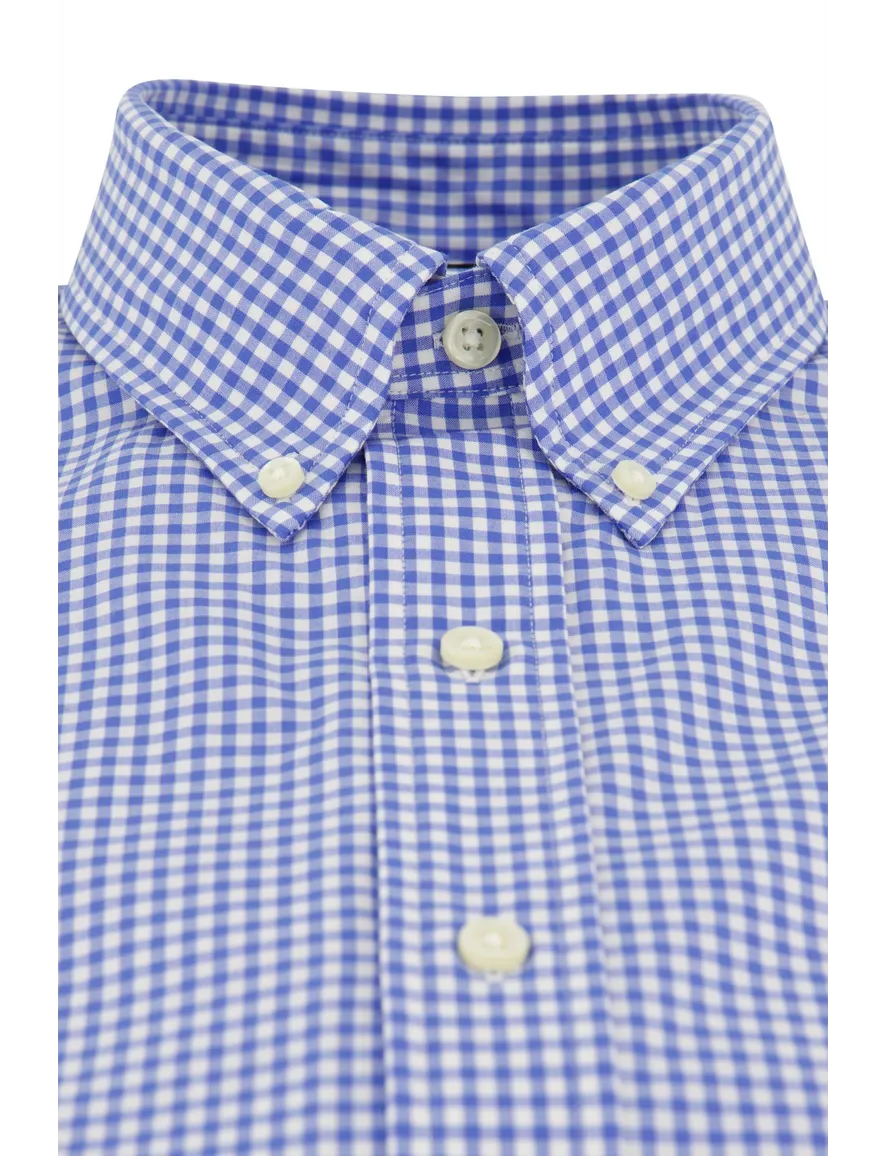 Polo Ralph Lauren casual overhemd normale fit blauw geruit katoen