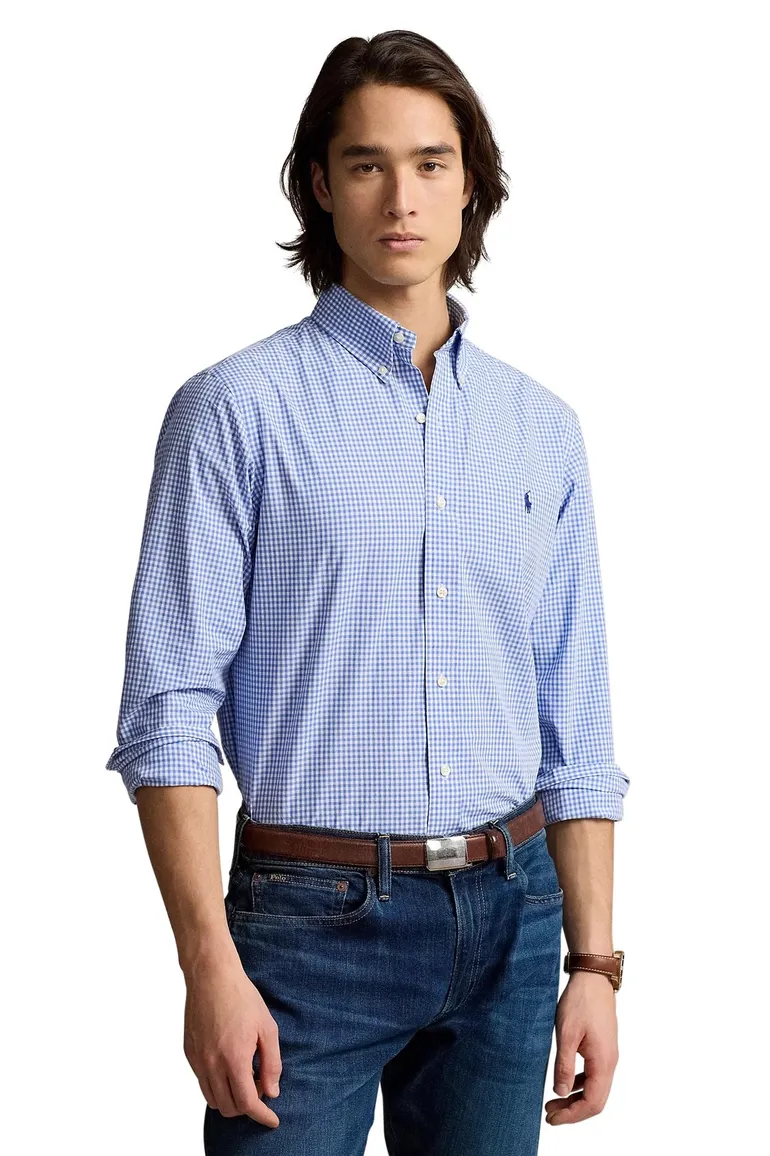 Polo Ralph Lauren overhemd blauw custom fit