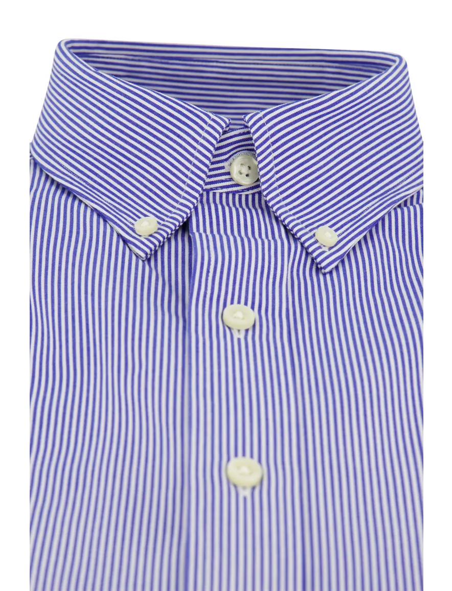 Polo Ralph Lauren casual overhemd normale fit blauw gestreept katoen