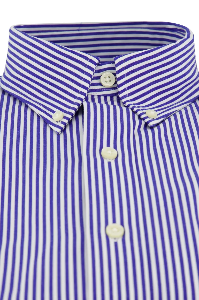 Polo Ralph Lauren overhemd cunstom fit blauw wit