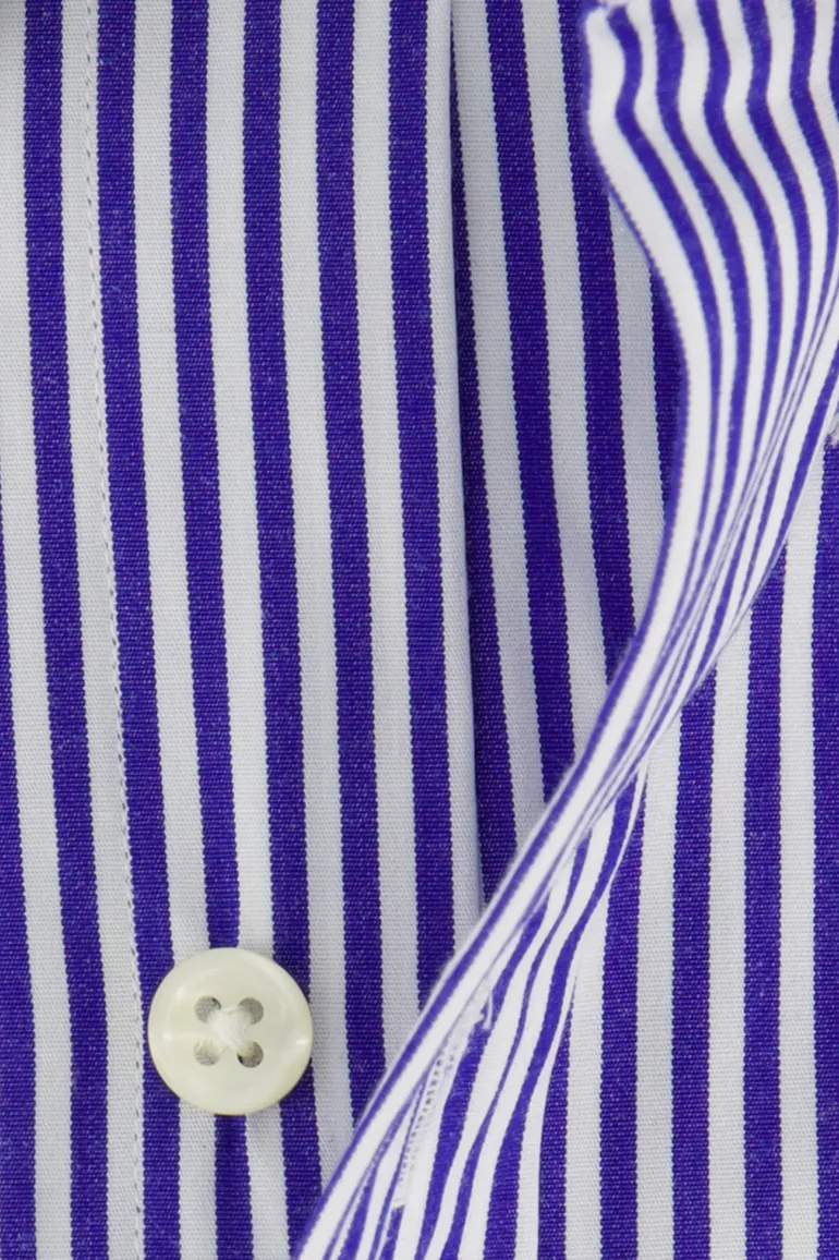 Polo Ralph Lauren overhemd cunstom fit blauw wit