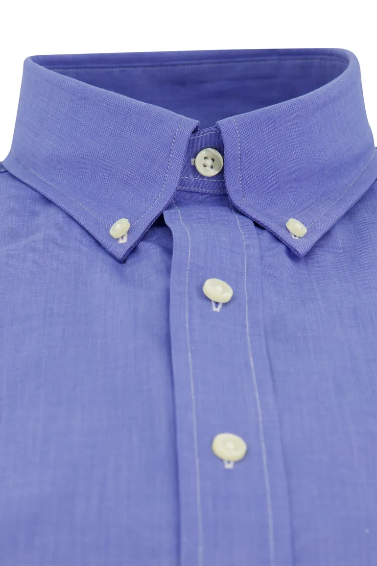 Polo Ralph Lauren overhemd blauw effen custom fit