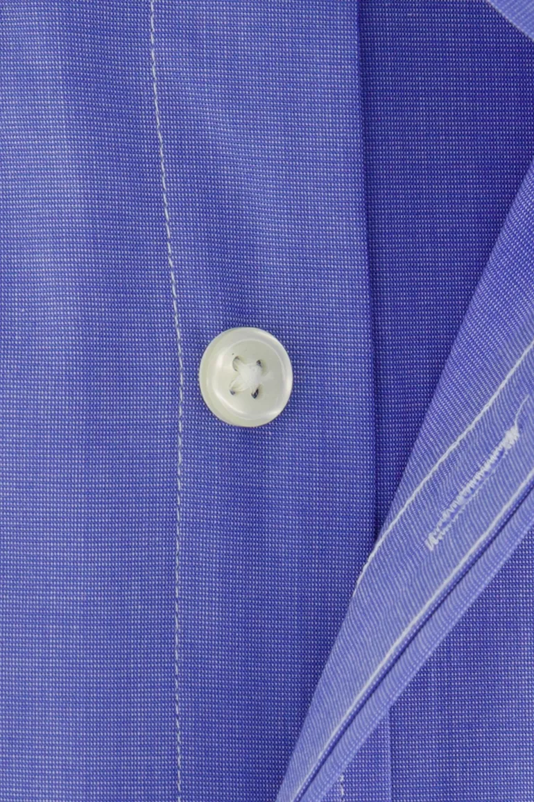 Polo Ralph Lauren overhemd blauw effen custom fit
