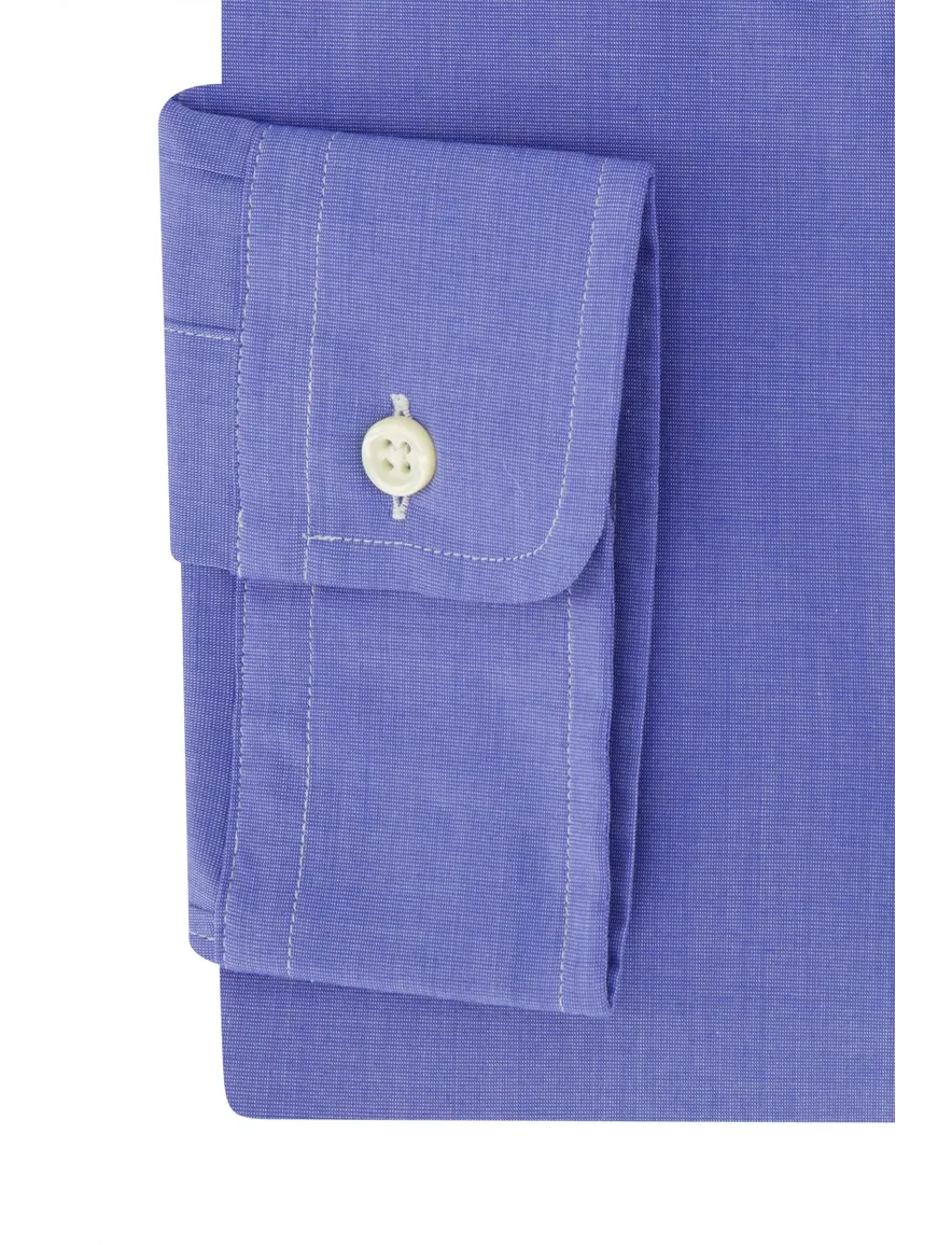 Polo Ralph Lauren casual overhemd normale fit blauw effen katoen