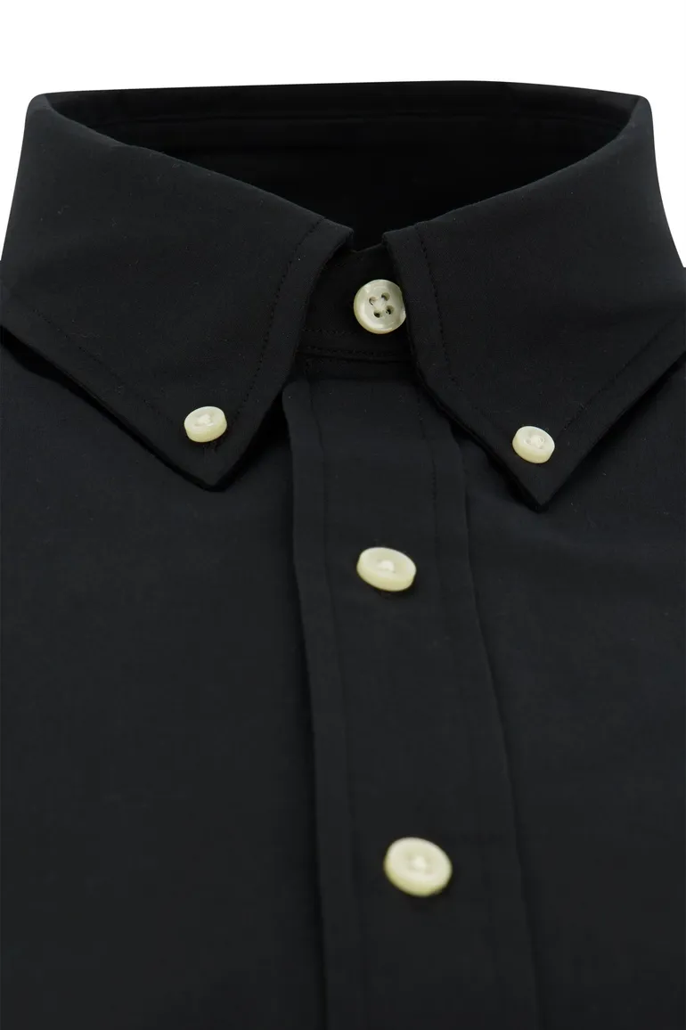 Polo Ralph Lauren overhemd zwart custom fit