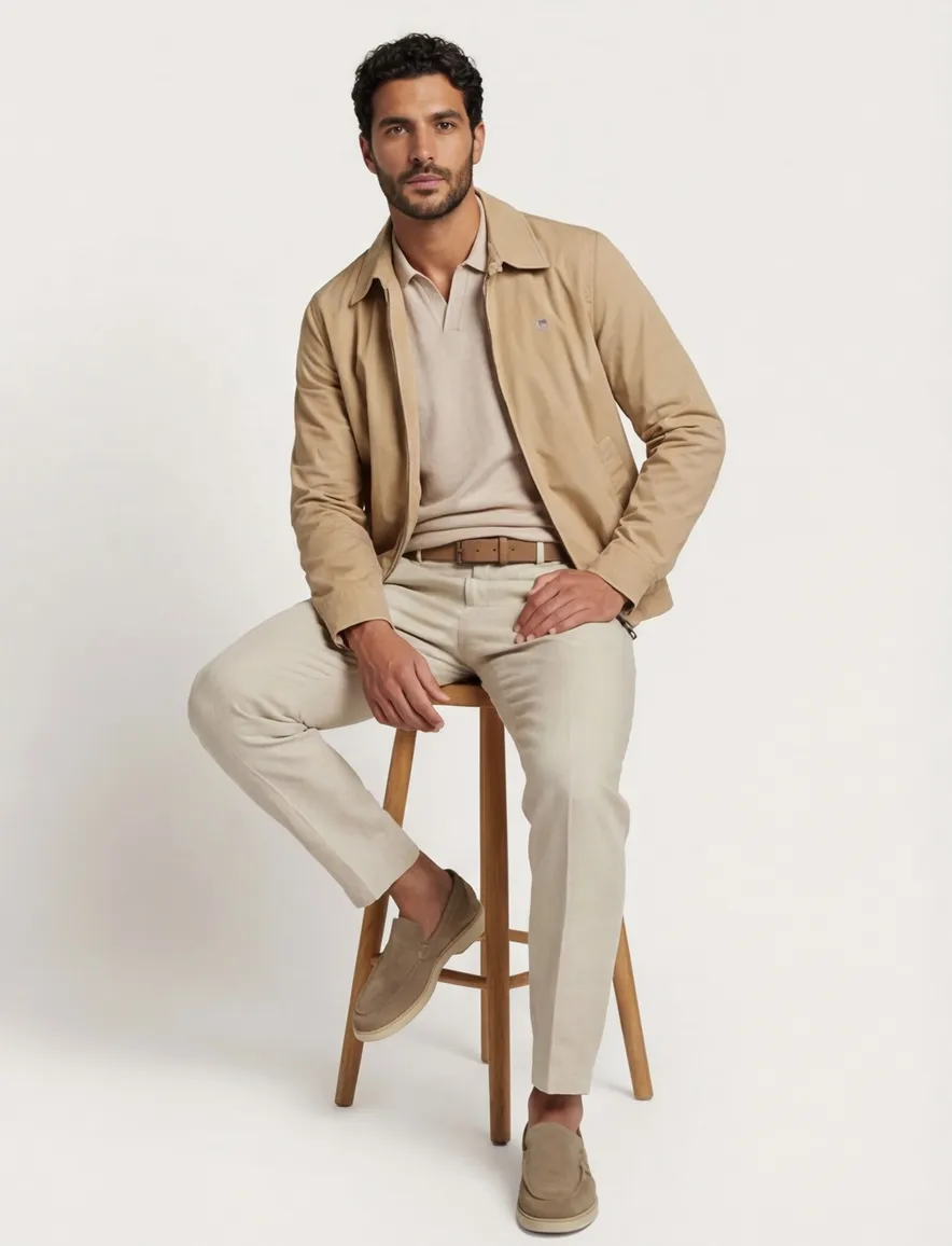 Gant zomerjas bruin wind cheater
