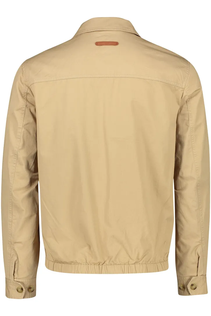 Gant zomerjas wind cheater beige normale fit katoen