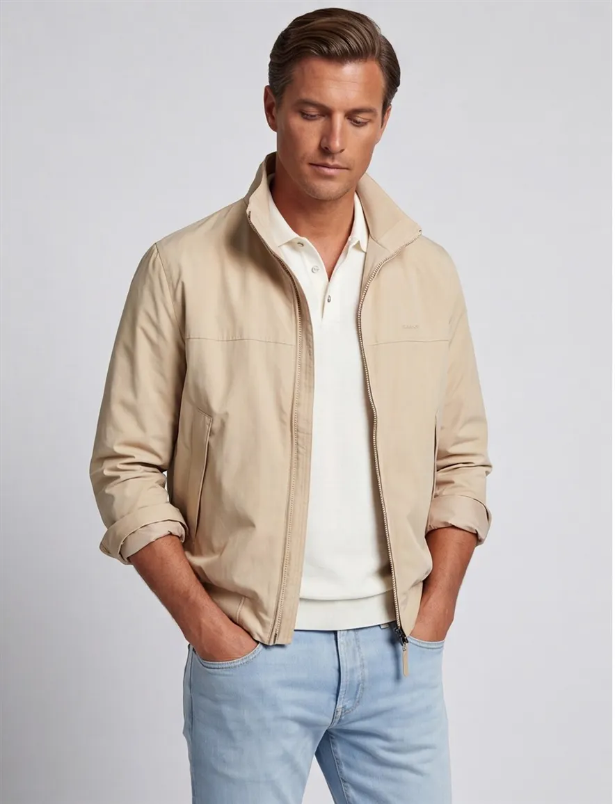 Gant tussenjas beige met rits