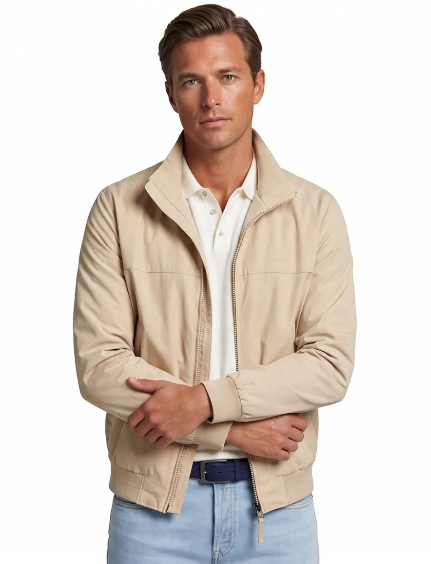 Gant tussenjas beige met rits