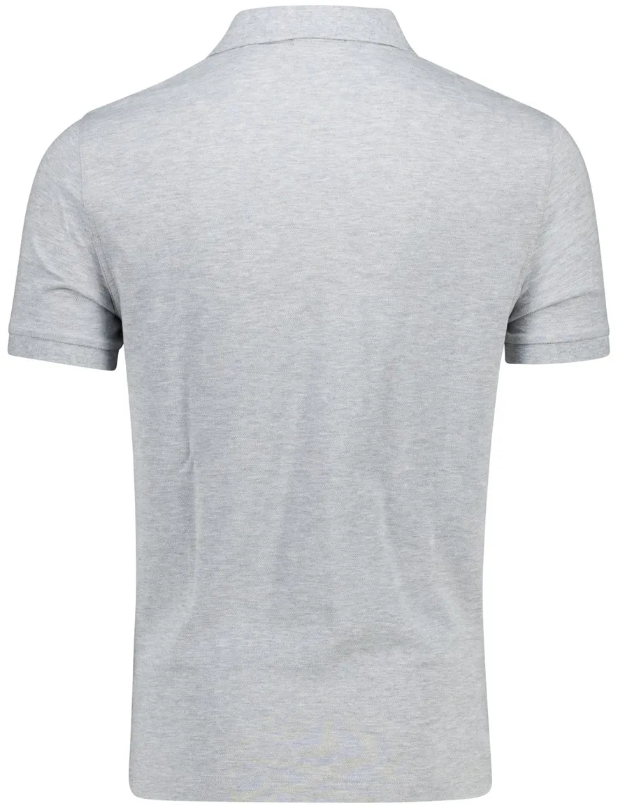 Gant Slim Fit poloshirt korte mouw grijs