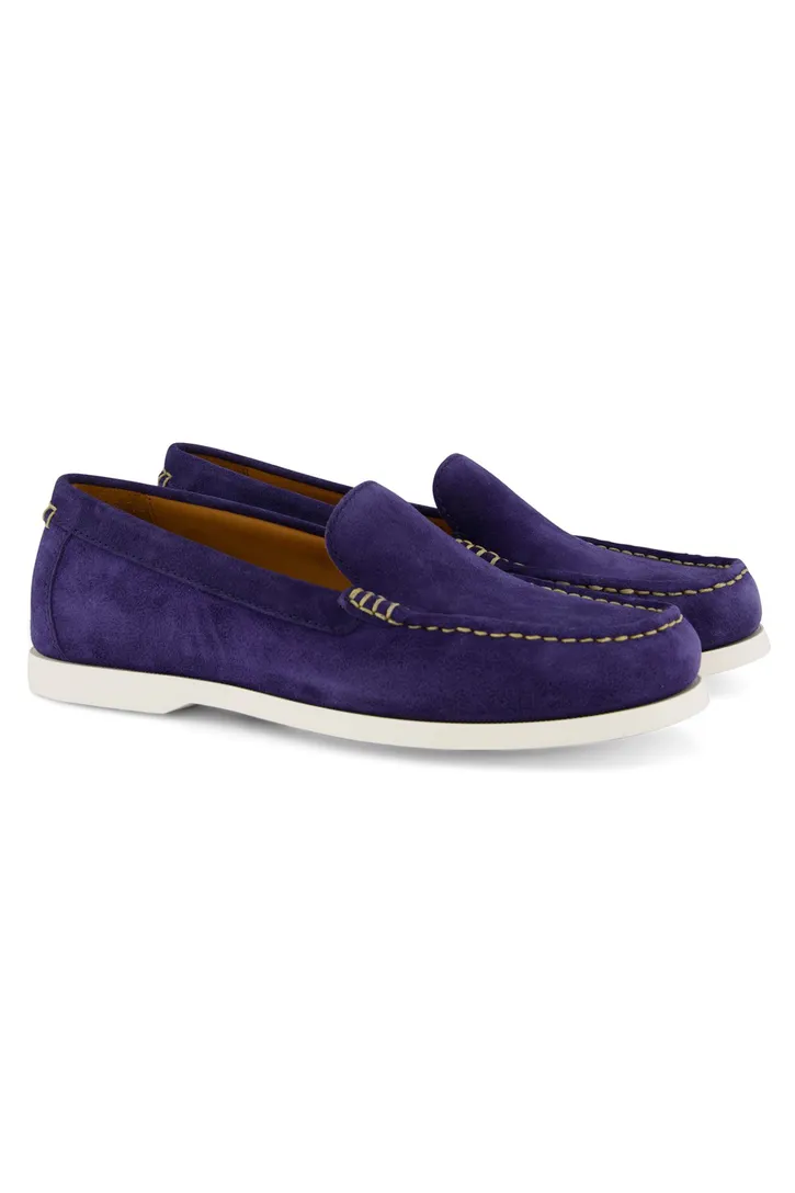 Loafers blauw Polo Ralph Lauren leer