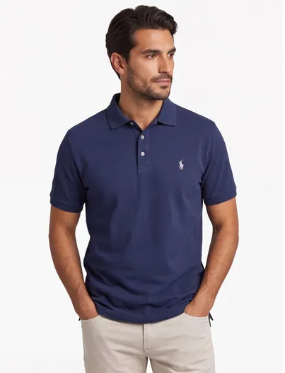 Polo Ralph Lauren Polo Ralph Lauren polo donkerblauw big & tall zacht katoen