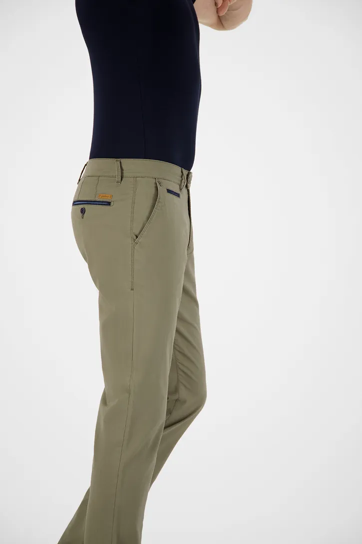 katoenen broek Gardeur Benny-3 groen