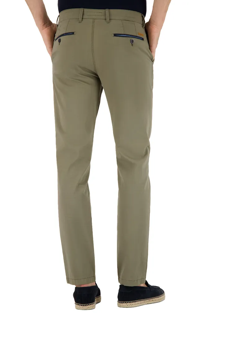 katoenen broek Gardeur Benny-3 groen