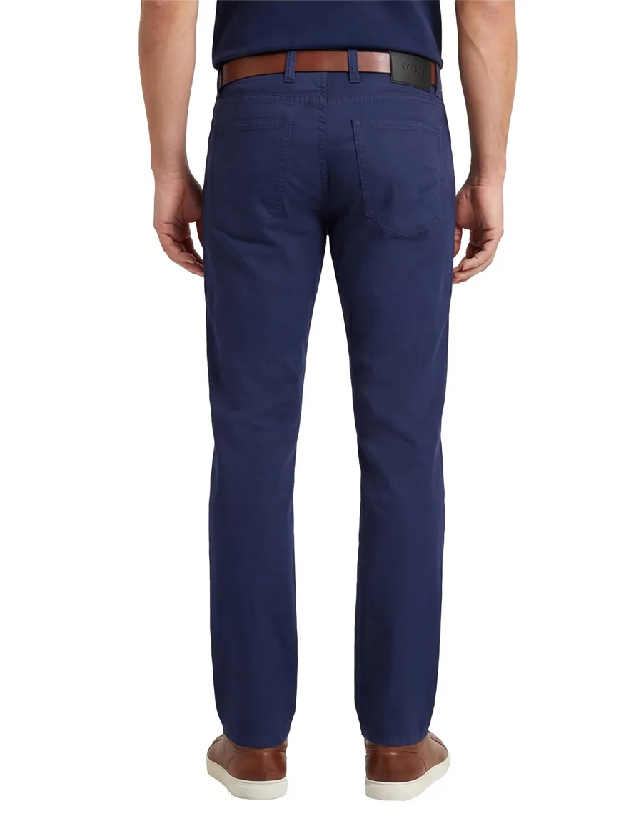 Gardeur navy 5-pocket katoen slim fit