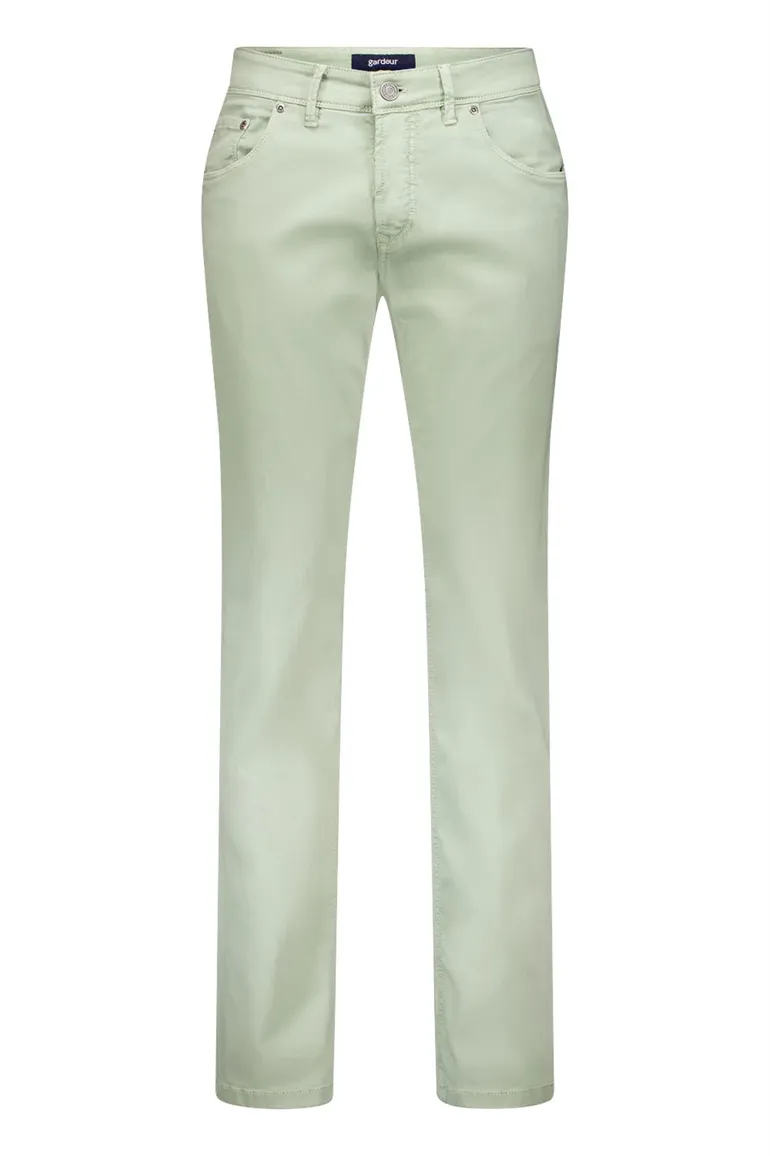 Gardeur Pantalon groen slim fit