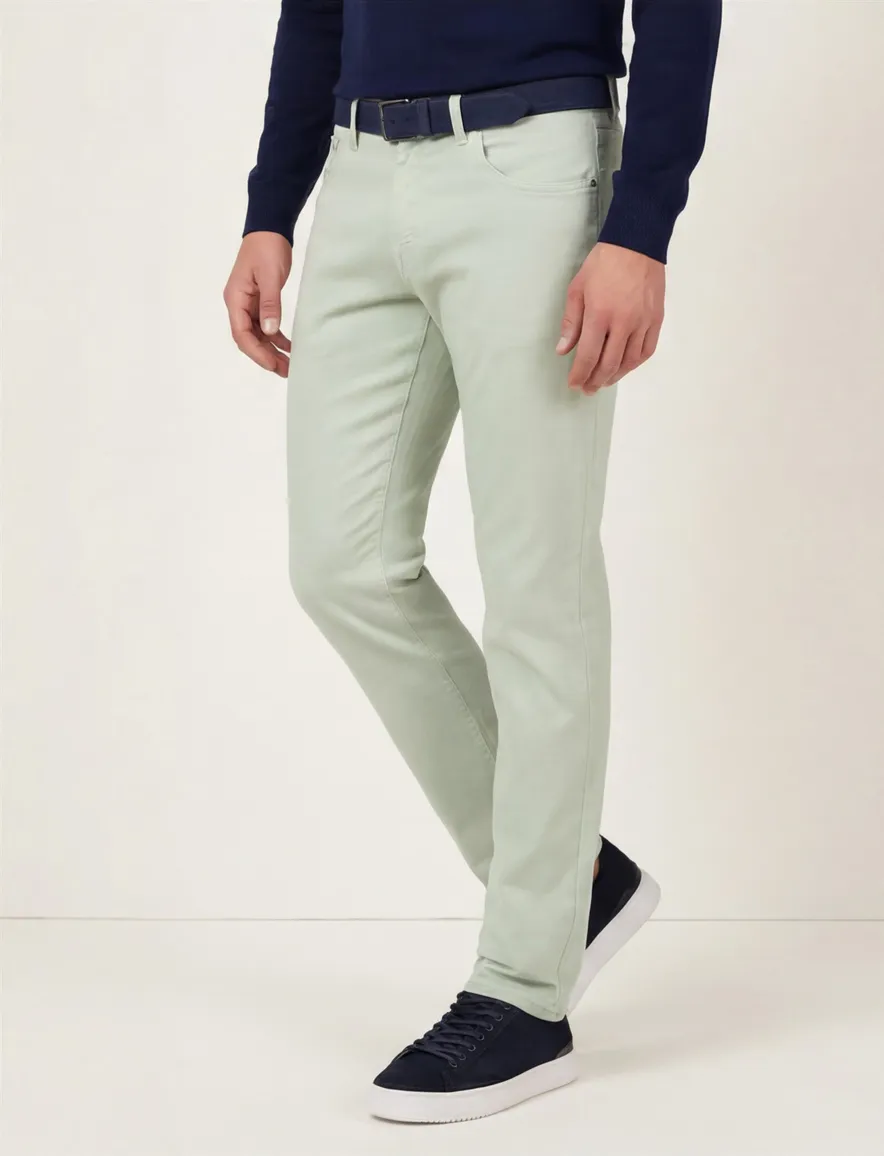 Gardeur Pantalon groen slim fit