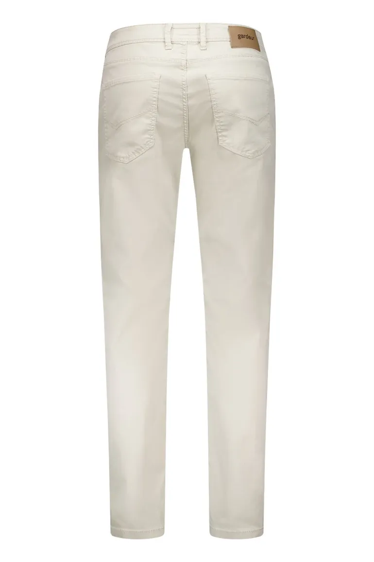 Gardeur pantalon 5 pocket beige effen