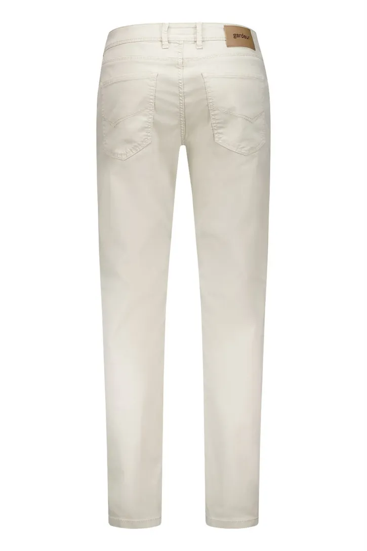 Gardeur pantalon beige effen 5 pocket