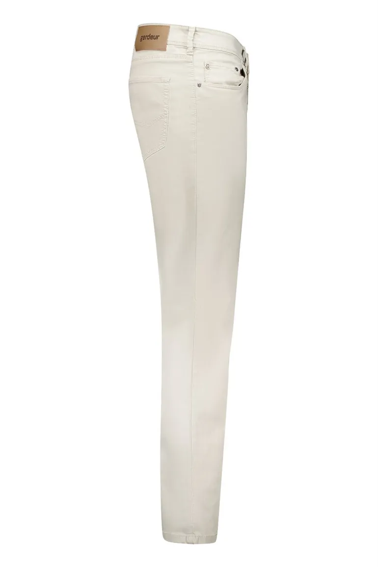Gardeur pantalon 5 pocket beige effen