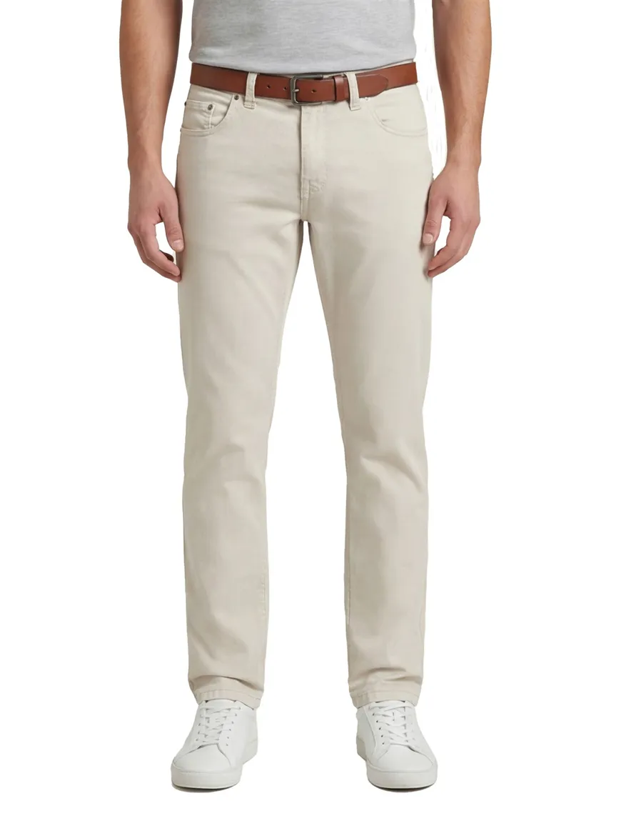 Gardeur pantalon 5 pocket beige effen