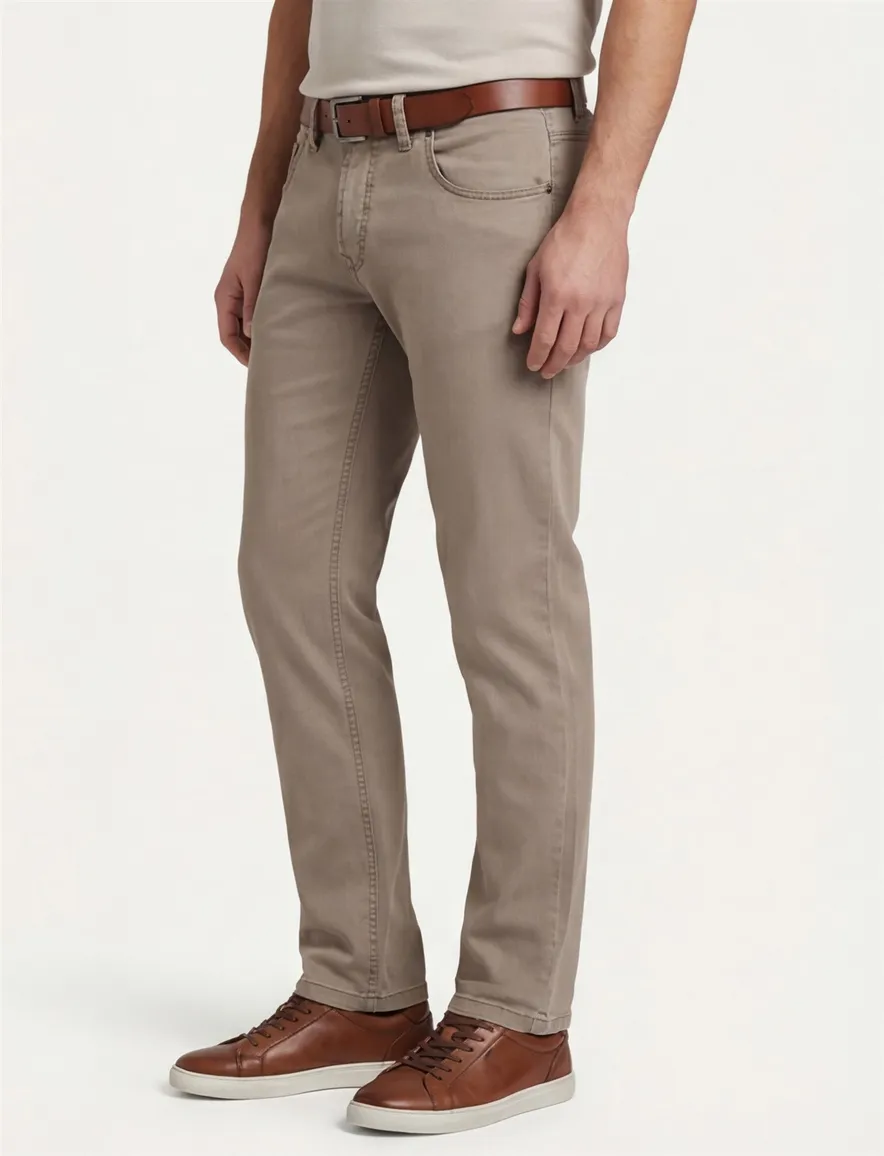 Gardeur Pantalon bruin slim fit