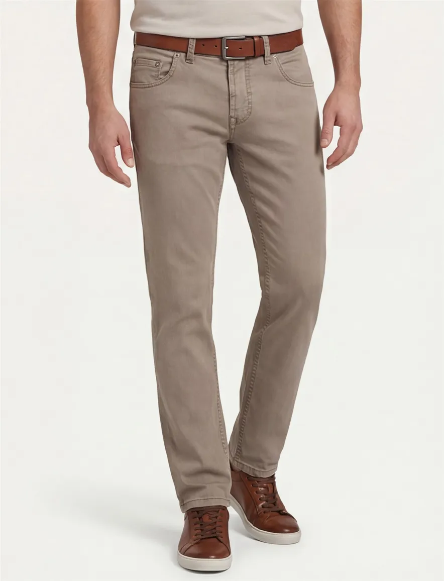 Gardeur Pantalon bruin slim fit