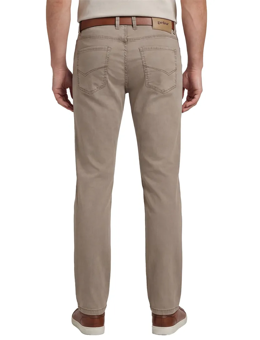 Gardeur slim fit pantalon bruin