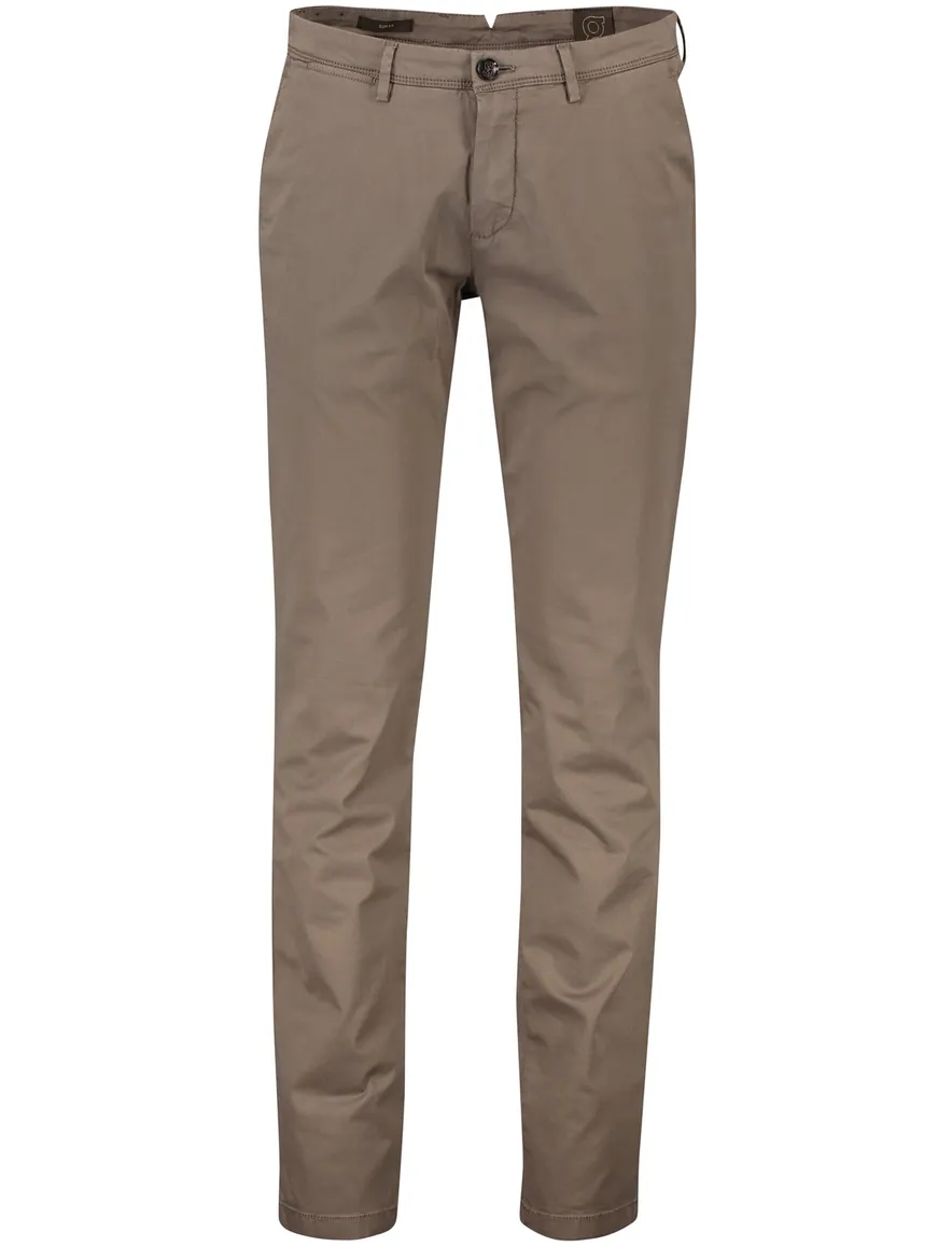 Gardeur chino broek donkerbruin