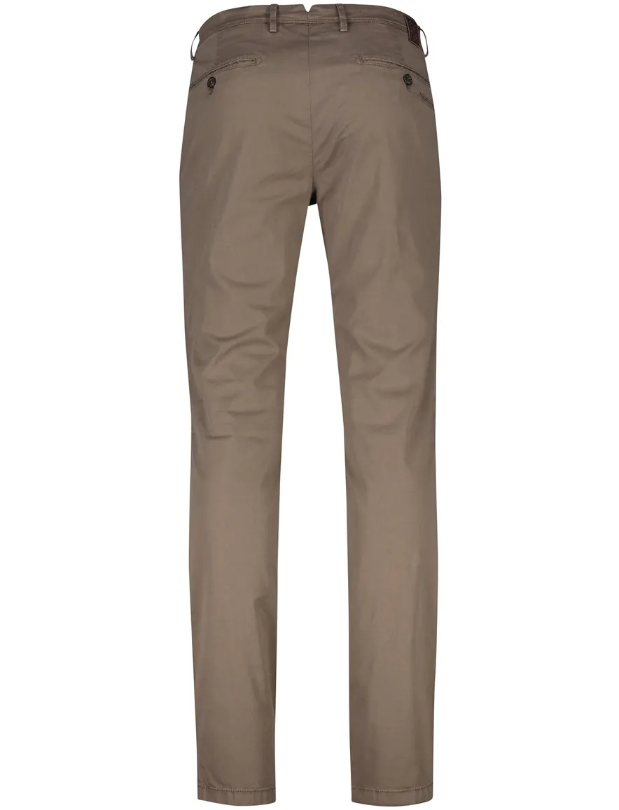 Gardeur chino broek donkerbruin