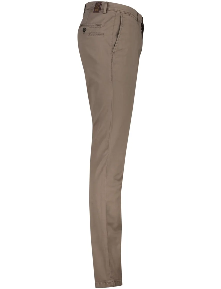 Gardeur chino broek donkerbruin