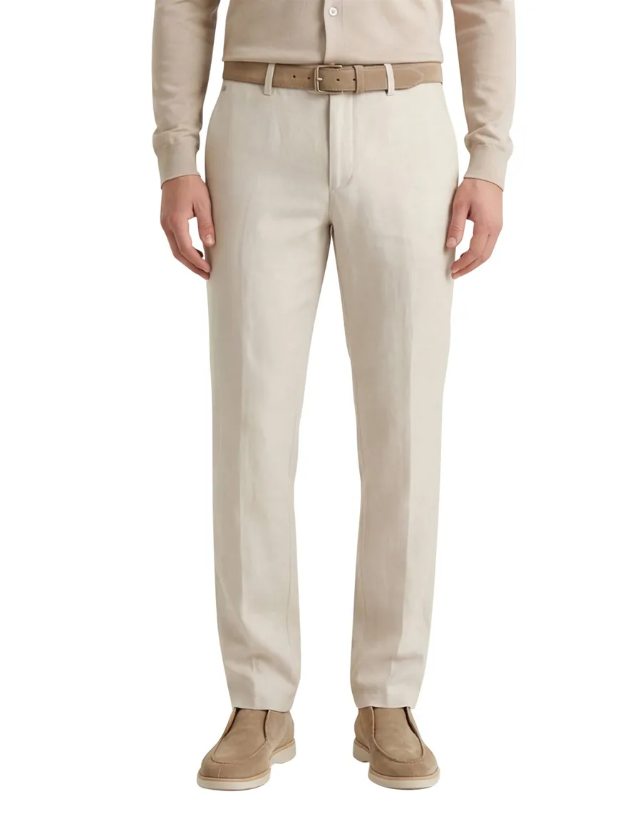 Gardeur katoenen creme pantalon modern fit