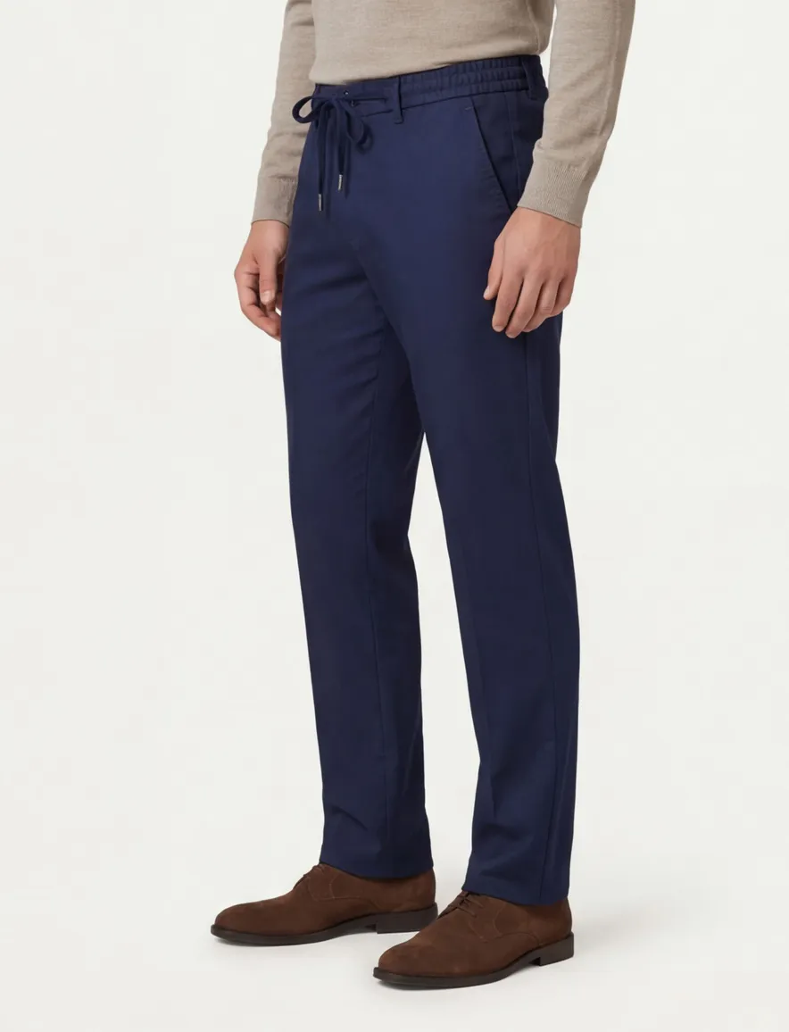 Gardeur pantalon navy flatfront model modern fit