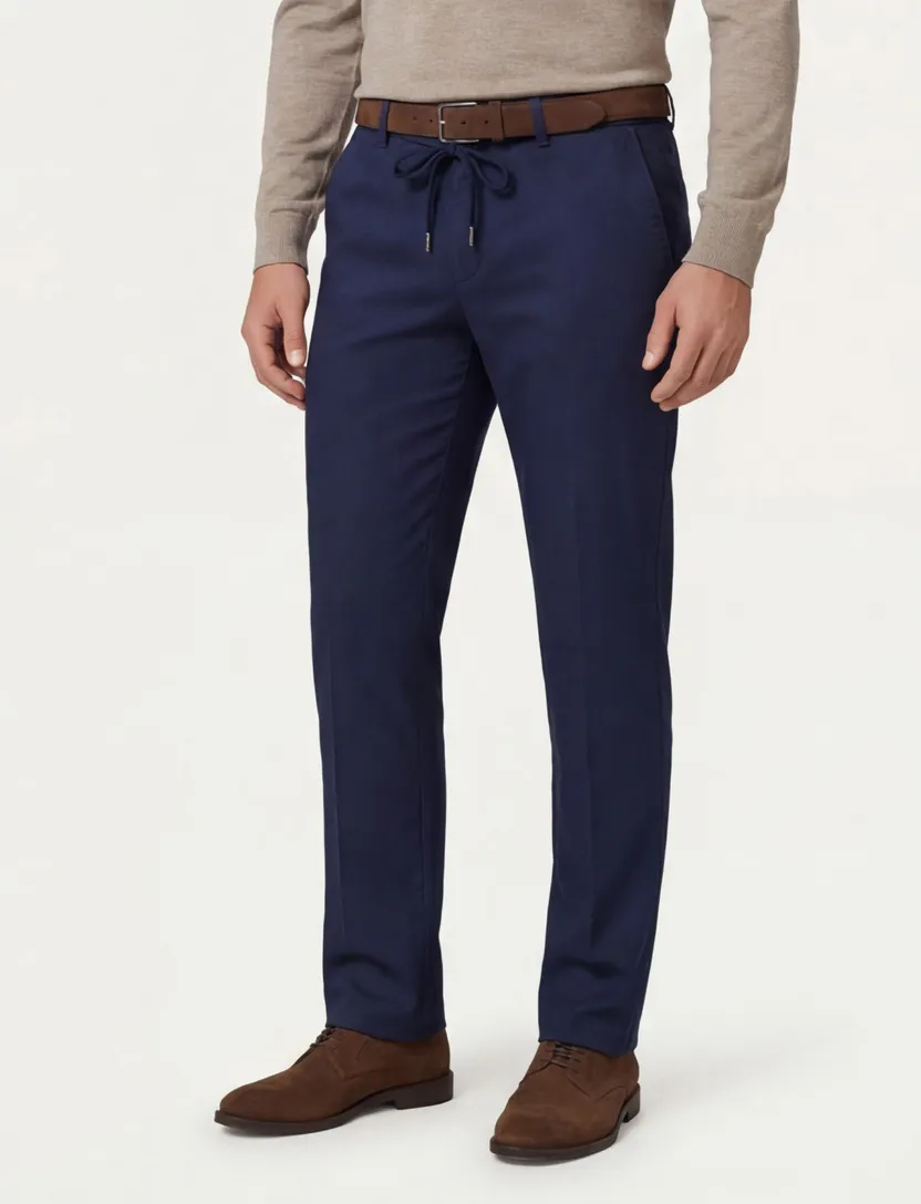 Gardeur flatfront model pantalon navy modern fit