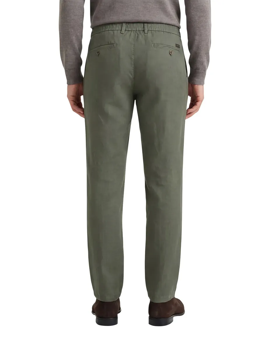 Gardeur pantalon groen katoen