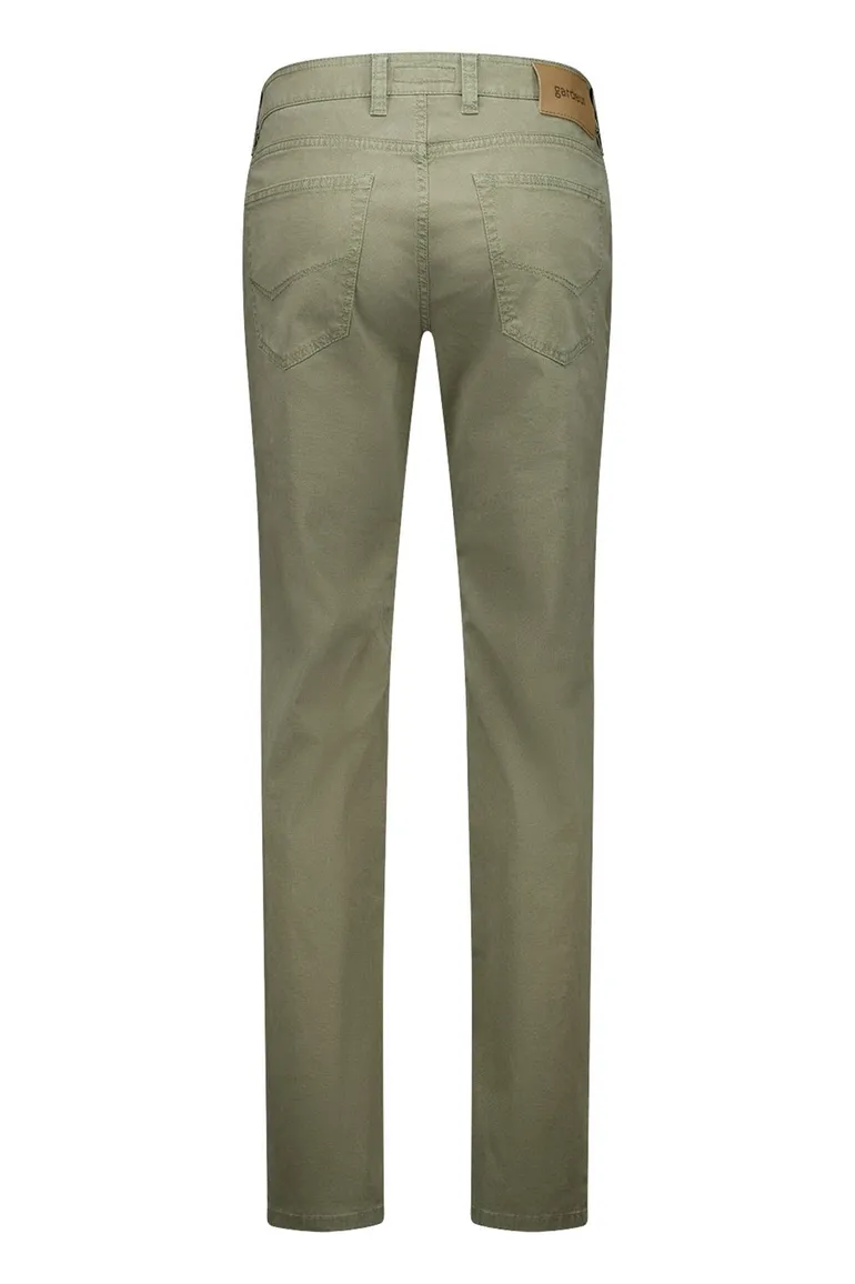 Gardeur groene pantalon knoopsluiting
